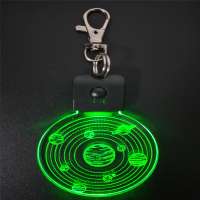 music 7 colors mini 3d led keychain  for gift