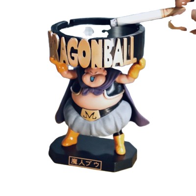 2020 DBZ ashtray, Majin buu cigar ashtray, mini cute resin DBZ car ashtray for gift