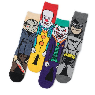 wholesale new hot selling Novelty middle length cotton anime movie 3d cartoon printed tube socks for men and women