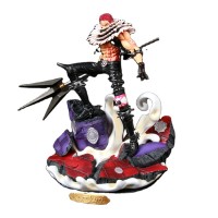 (New Arrival)Hot selling High Quality 37cm PVC GK One Piece Charlotte Katakuri Action Figure One Piece Figure Doll For Gift