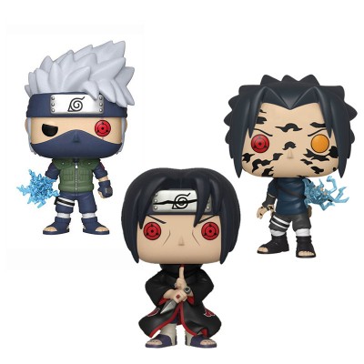 455# sasuke (curse mark) naruto shippuden Pop Doll, 548# kakashi naruto  pop figure, 578# Kyubi naruto pop