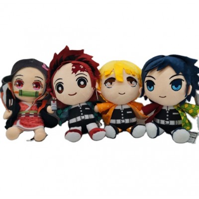 2020 Japan anime cartoon plush figure Demon Slayer plush toy pp cotton custom stuffed Kimetsu no Yaiba plush dolls for gifts