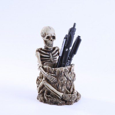 Jack pen holder action figure Plastic Jack Skellington pots figurine doll Pumpkin King Jack pencil vase figure toy for Halloween