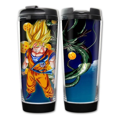 hot cartoon DBZ goku super saiyan Water Cup 300-400ml double wall insulated water thermos cup Anime customized  Cups