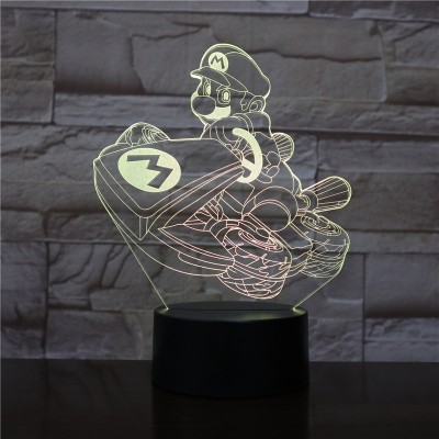 2020 Hot Super Mario 3D Night Light Mario Gaming Night Lamp LED Night Light For Gift