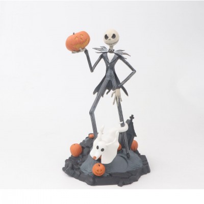 (On Sale) high quality Discount NightMare Before Christmas Jack Skellington PVC action figure toy with color box