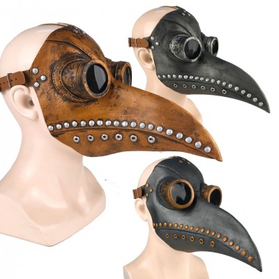 (Hottest)Halloween cosplay doctor plague mask,Halloween Costume doctor plague mask,latex plague Doctor mask for party decoration